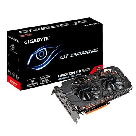 VGA Gigabyte AMD Radeon™ R9 390X 8GB GDDR5 512-bit _R939XG1 GAMING-8GD _817S